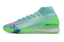 Chuteira Nike Air Zoom Mercurial Superfly 10 Elite  IC - Azul e Verde