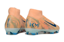 Chuteira Nike Air Zoom Mercurial Superfly 10 Elite FG - Laranja, Azul e Branca