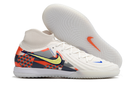 Tênis Futsal Nike Phantom Luna IC - Branca, Cinza e Laranja