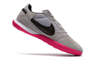 Tênis Futsal Nike Street Gato IC - Cinza, Rosa e Preta