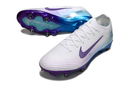 Chuteira Nike Air Zoom Mercurial Vapor 16 Elite SG - Branca, Azul e Roxa