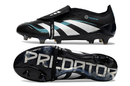 Chuteira Adidas Predator Elite Fold-Over Tongue FG - Preta, Branca e Azul