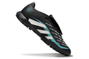 Chuteira Society Adidas Predator Elite Fold-Over Tongue TF - Preta, Prata e Azul