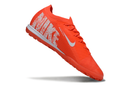 Chuteira Society Nike Air Zoom Mercurial Vapor 16 Elite TF - Laranja e Branca