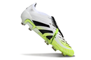 Chuteira Adidas Predator Elite Fold-Over Tongue FG - Branca, Verde e Preta - Radiant Blaze Pack