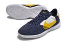 Tênis Futsal Nike Street Gato IC - Branca, Azul e Amarela