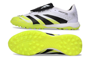 Chuteira Society Adidas Predator Elite Fold-Over Tongue TF - Branca, Preta e Verde