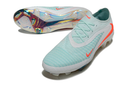 Chuteira Nike Phantom 6 Elite FG - Branco, azul e laranja