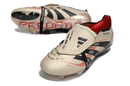 Chuteira Adidas Predator Elite Fold-Over Tongue FG - Dourada, Preta e Vermelha