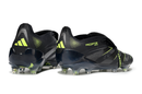 Chuteira Adidas Predator Elite Fold-Over Tongue FG - Preta, Cinza e Verde - Eletric Stealth Pack