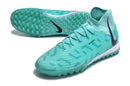 Chuteira Society Nike Phantom Luna II TF - Azul, Preta e Roxa
