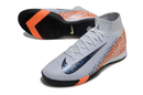 Chuteira Nike Air Zoom Mercurial Superfly 10 Elite  IC - Cinza, Laranja e Preta
