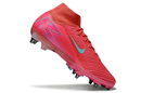 Chuteira Nike Zoom Mercurial SuperFly 10 Elite SG - Vermelha, Rosa e Azul