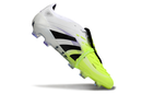 Chuteira Adidas Predator Elite Fold-Over Tongue FG - Branca, Preta e Verde