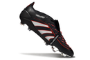 Chuteira Adidas Predator Elite Fold-Over Tongue FG - Preta, Prata e Vermelha