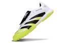Chuteira Society Adidas Predator Elite Fold-Over Tongue TF - Branca, Preta e Verde