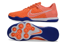 Tênis Futsal Nike React Gato IC - Laranja, Branca e Azul