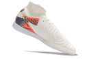 Tênis Futsal Nike Phantom Luna IC - Branca, Cinza e Laranja