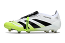 Chuteira Adidas Predator Elite Fold-Over Tongue FG - Branca, Verde e Preta - Radiant Blaze Pack