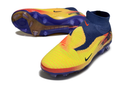 Chuteira Nike Phantom 6 Elite Edição Especial Haaland FG - Azul, Amarela e Vermelha