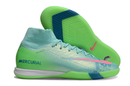 Chuteira Nike Air Zoom Mercurial Superfly 10 Elite  IC - Azul e Verde