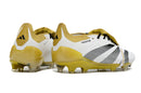 Chuteira Adidas Predator Elite Tongue FG - Branca, Dourada e Preta