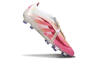 Chuteira Adidas Predator Elite Fold-Over Tongue FG - Branca, Rosa e Roxa