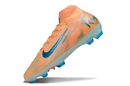 Chuteira Nike Air Zoom Mercurial Superfly 10 Elite FG - Laranja, Azul e Branca