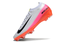 Chuteira Nike Mercurial Vapor 16 Elite  FG - Branca, Vermelha e Laranjada - Pack Fear Nothing