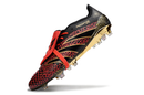 Chuteira Adidas Predator Elite Fold-Over Tongue FG - Preta, Dourada e Vermelha