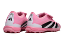 Chuteira Society Adidas Predator Elite Fold-Over Tongue TF - Rosa, Branca e Preta