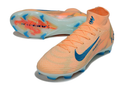 Chuteira Nike Air Zoom Mercurial Superfly 10 Elite FG - Laranja, Azul e Branca