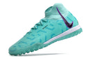 Chuteira Society Nike Phantom Luna II TF - Azul, Preta e Roxa