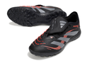 Chuteira Society Adidas Predator Elite Fold-Over Tongue TF - Preta, Cinza e Vermelha