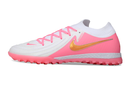 Chuteira Society Nike Phantom GX II TF - Branca e Rosa