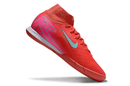 Chuteira Nike Air Zoom Mercurial Superfly 10 Elite  IC - Vermelha, Rosa e Azul