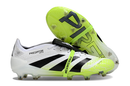 Chuteira Adidas Predator Elite Fold-Over Tongue FG - Branca, Verde e Preta - Radiant Blaze Pack