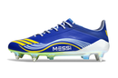 Chuteira Adidas F50 Messi Elite SG - Azul, Branca e Amarela