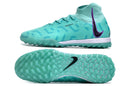 Chuteira Society Nike Phantom Luna II TF - Azul, Preta e Roxa