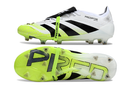 Chuteira Adidas Predator Elite Fold-Over Tongue FG - Branca, Verde e Preta - Radiant Blaze Pack
