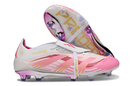 Chuteira Adidas Predator Elite Fold-Over Tongue FG - Branca, Rosa e Roxa