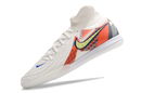 Tênis Futsal Nike Phantom Luna IC - Branca, Cinza e Laranja