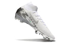 Chuteira Nike Air Zoom Mercurial Superfly 10 Edição Especial Elite FG - Branca e Prata