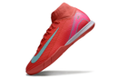 Chuteira Nike Air Zoom Mercurial Superfly 10 Elite  IC - Vermelha, Rosa e Azul