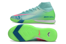 Chuteira Nike Air Zoom Mercurial Superfly 10 Elite  IC - Azul e Verde