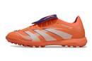 Chuteira Society Adidas Predator Elite Fold-Over Tongue TF - Laranja e Azul