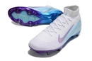 Chuteira Nike Zoom Mercurial SuperFly 10 Elite SG - Branca, Azul e Rosa