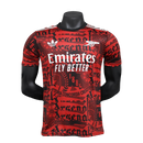 Camisa Arsenal 25/26 Treino - Vermelho Escuro - Versão Jogador