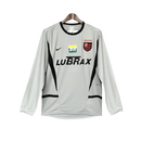 Camisa Flamengo 02/03 Goleiro Cinza - Versão Retrô Manga Longa