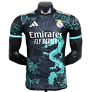 Camisa Real Madrid 25/26 Edição Especial - Preta e Azul Celeste - Versão Jogador